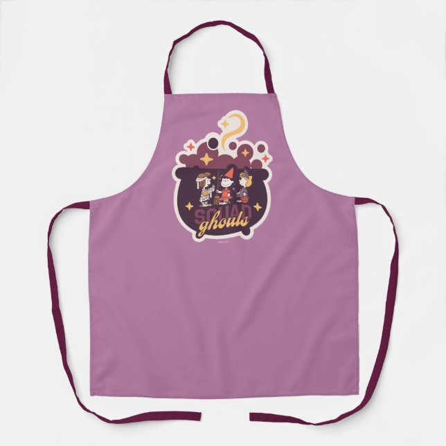Peanuts Squad Ghouls Cauldron Halloween Apron (Front)