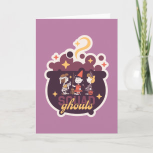 Peanuts Squad Ghouls Cauldron Halloween Card