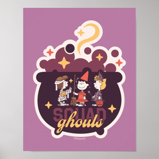 Peanuts Squad Ghouls Cauldron Halloween Poster (Front)