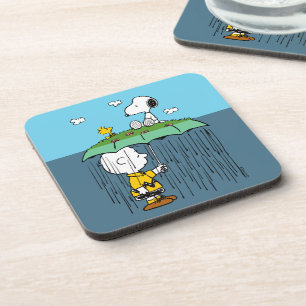 Peanuts   Sunny Day Rainy Day Half & Half Coaster