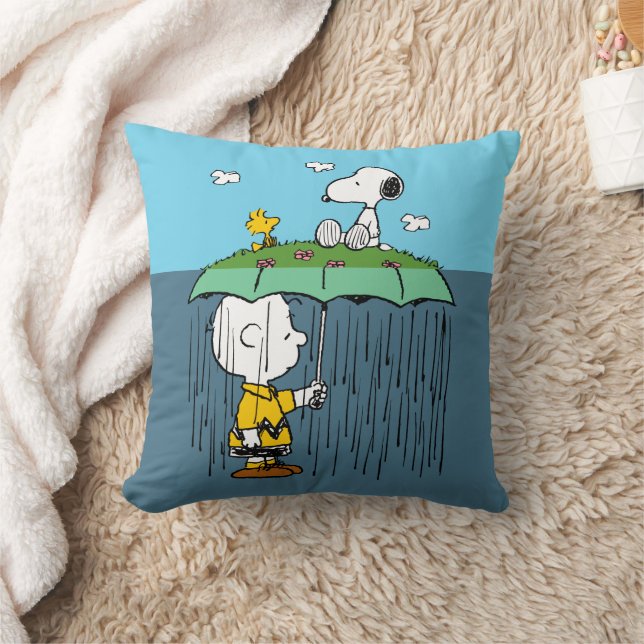 Peanuts | Sunny Day Rainy Day Half & Half Cushion (Blanket)