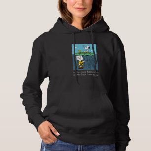 Peanuts   Sunny Day Rainy Day Half & Half Hoodie