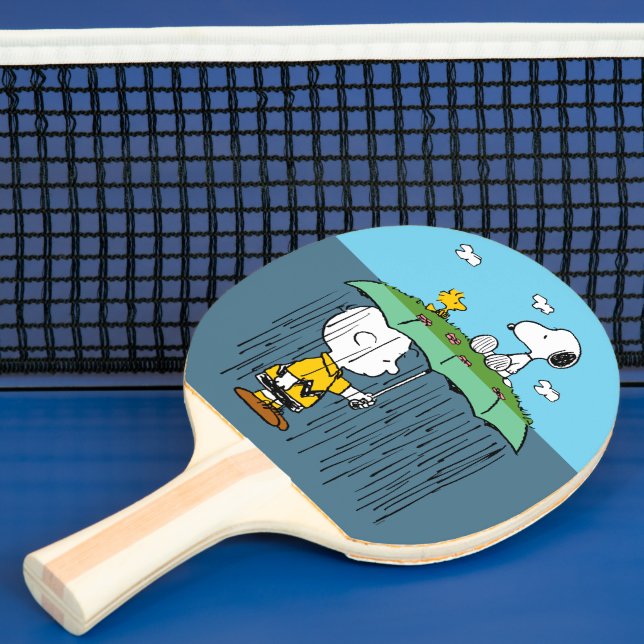 Peanuts | Sunny Day Rainy Day Half & Half Ping Pong Paddle (Insitu)