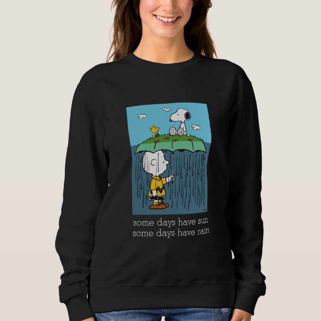 Peanuts | Sunny Day Rainy Day Half & Half Sweatshirt (Front)