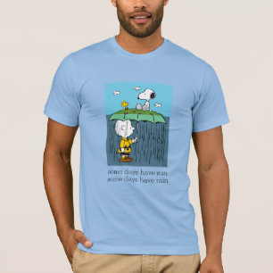 Peanuts   Sunny Day Rainy Day Half & Half T-Shirt