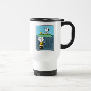 Peanuts   Sunny Day Rainy Day Half & Half Travel Mug