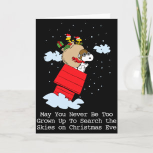 Peanuts The Flying Ace At Christmas Card