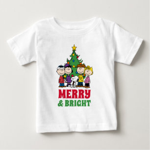 Peanuts   The Gang Around the Christmas Tree Baby T-Shirt
