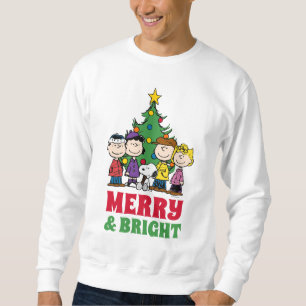 Peanuts   The Gang Around the Christmas Tree Sweatshirt