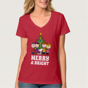 Peanuts   The Gang Around the Christmas Tree T-Shirt