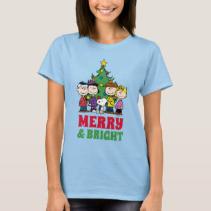Peanuts The Gang Around the Christmas Tree T-Shirt