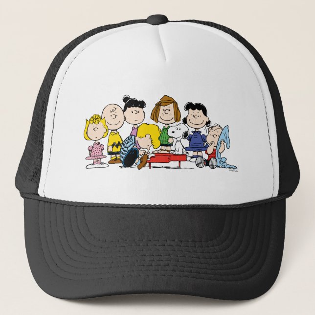 Peanuts | The Gang Around the Piano Trucker Hat (Front)