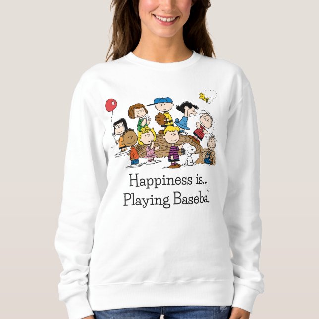 Peanuts | The Gang at the Pitcher's Mound Sweatshirt (Front)
