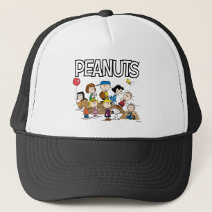 Peanuts   The Gang at the Pitcher's Mound Trucker Hat
