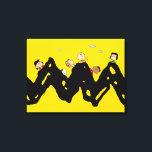 Peanuts | The Gang on the Zig Zag Canvas Print<br><div class="desc">Check out this fun Peanuts design featuring the Peanuts Gang.</div>