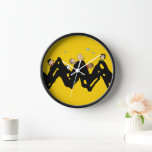 Peanuts | The Gang on the Zig Zag Clock<br><div class="desc">Check out this fun Peanuts design featuring the Peanuts Gang.</div>
