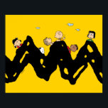 Peanuts | The Gang on the Zig Zag Poster<br><div class="desc">Check out this fun Peanuts design featuring the Peanuts Gang.</div>