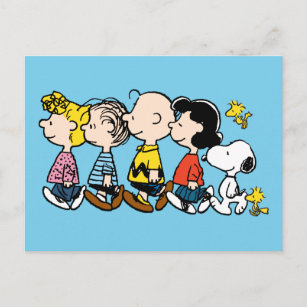 Peanuts   The Gang Postcard