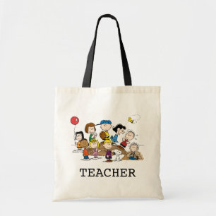 Peanuts   The Gang Teacher Tote Bag