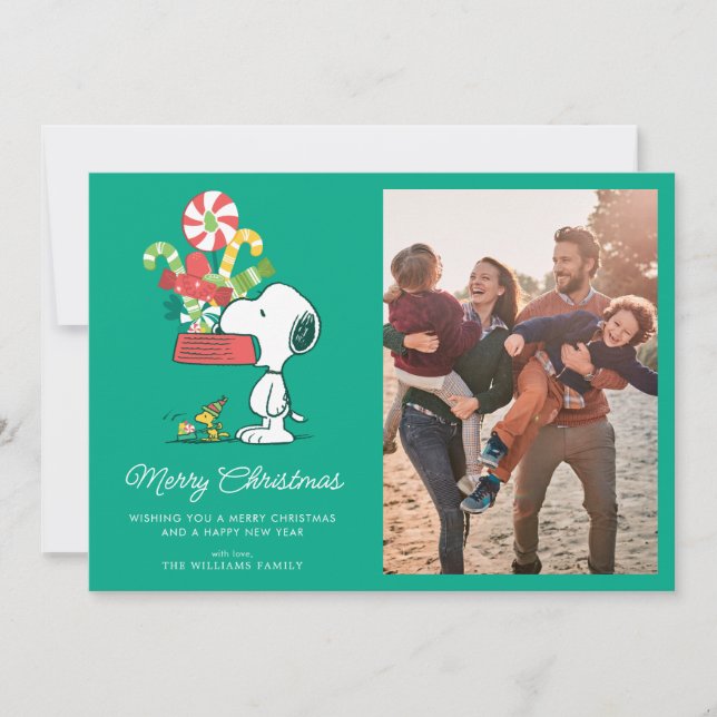 Peanuts | The More The Merrier Holiday Card (Front)