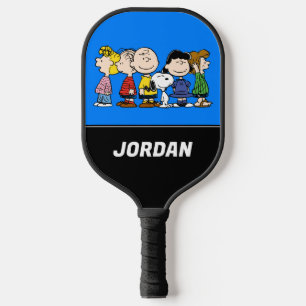 Peanuts   The Peanuts Gang   Add Your Name Pickleball Paddle