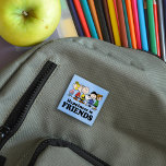 Peanuts | The Peanuts Gang Together 15 Cm Square Badge<br><div class="desc">Celebrate friendship and fun with this button featuring the entire Peanuts gang together. Perfect for fans of the Peanuts characters,  this button adds a cheerful and nostalgic touch to backpacks,  jackets,  or any accessory,  bringing the joy of Charlie Brown,  Snoopy,  and friends wherever you go.</div>