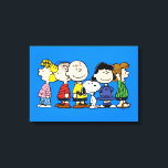 Peanuts | The Peanuts Gang Together Canvas Print<br><div class="desc">This design features Charles M. Schulz's popular comic strip gang from the loveable Peanuts series.</div>
