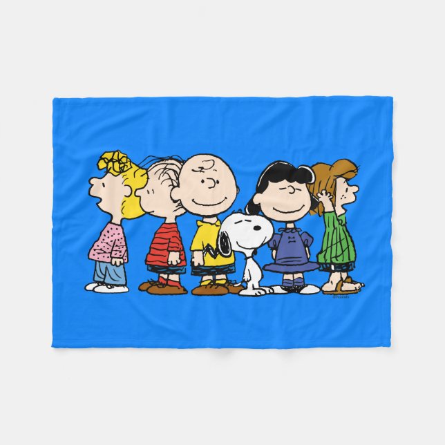 Peanuts | The Peanuts Gang Together Fleece Blanket (Front (Horizontal))