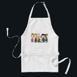 Peanuts | The Peanuts Gang Together Standard Apron<br><div class="desc">This design features Charles M. Schulz's popular comic strip gang from the loveable Peanuts series.</div>