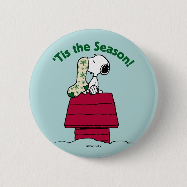 Peanuts | 'Tis the Season! 6 Cm Round Badge (Front)