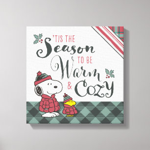 Peanuts   Tis the Season To Be Cosy Canvas Print