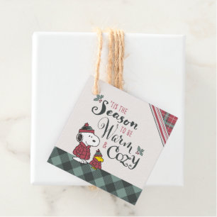 Peanuts   Tis the Season To Be Cosy Favour Tags