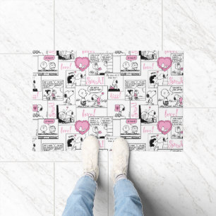 Peanuts   Valentine Heart Love Pattern Doormat