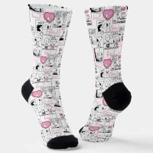 Peanuts   Valentine Heart Love Pattern Socks