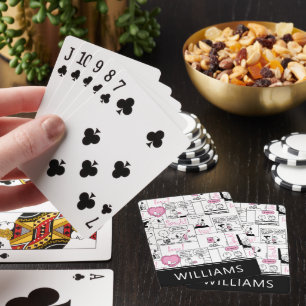 Peanuts   Valentine Heart Pattern Playing Cards