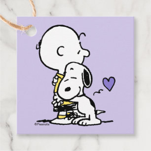 Peanuts Valentine's Day Charlie Brown & Snoopy Favour Tags