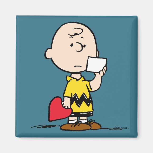 Peanuts | Valentine's Day Charlie Brown Valentine Magnet (Front)