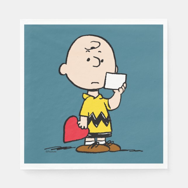 Peanuts | Valentine's Day Charlie Brown Valentine Napkin (Front)