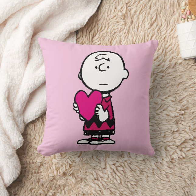 Peanuts | Valentine's Day | Heart Charlie Brown Cushion (Blanket)
