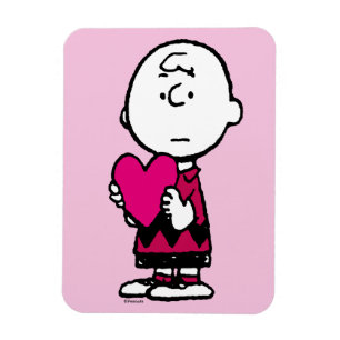 Peanuts   Valentine's Day   Heart Charlie Brown Magnet