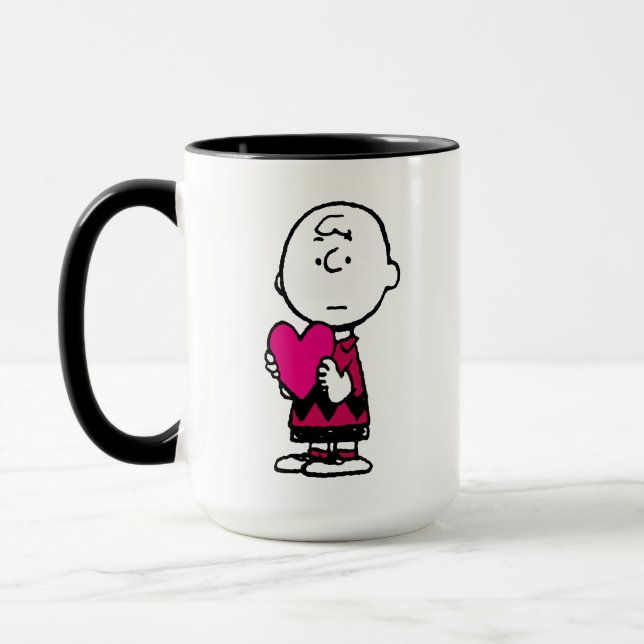 Peanuts | Valentine's Day | Heart Charlie Brown Mug (Left)