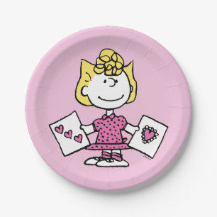 Peanuts   Valentine's Day   Sally Valentines Paper Plate