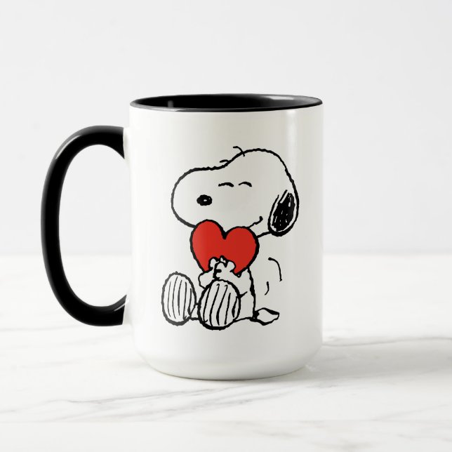 Peanuts | Valentine's Day | Snoopy Heart Hug Mug (Left)