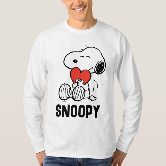 Peanuts | Valentine's Day | Snoopy Heart Hug T-Shirt (Front)
