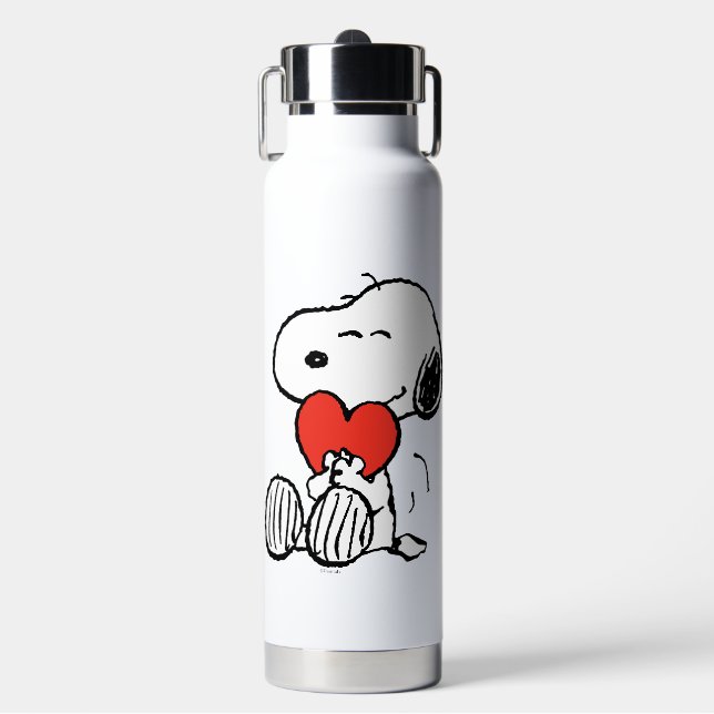 Peanuts | Valentine's Day | Snoopy Heart Hug Water Bottle (Front)
