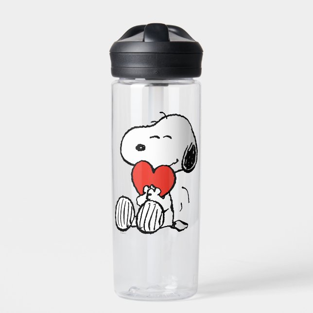 Peanuts | Valentine's Day | Snoopy Heart Hug Water Bottle (Front)