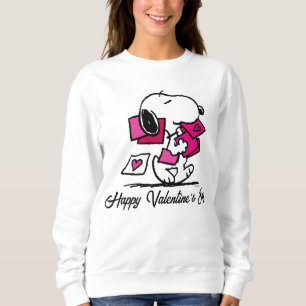 Peanuts Valentine's Day Snoopy With Valentines Sweatshirt