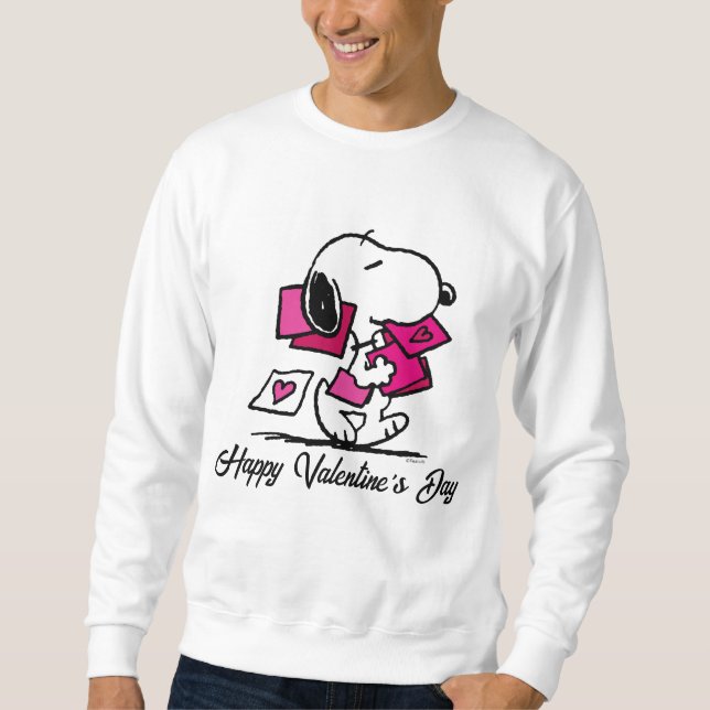 Peanuts | Valentine's Day | Snoopy With Valentines Sweatshirt (Front)