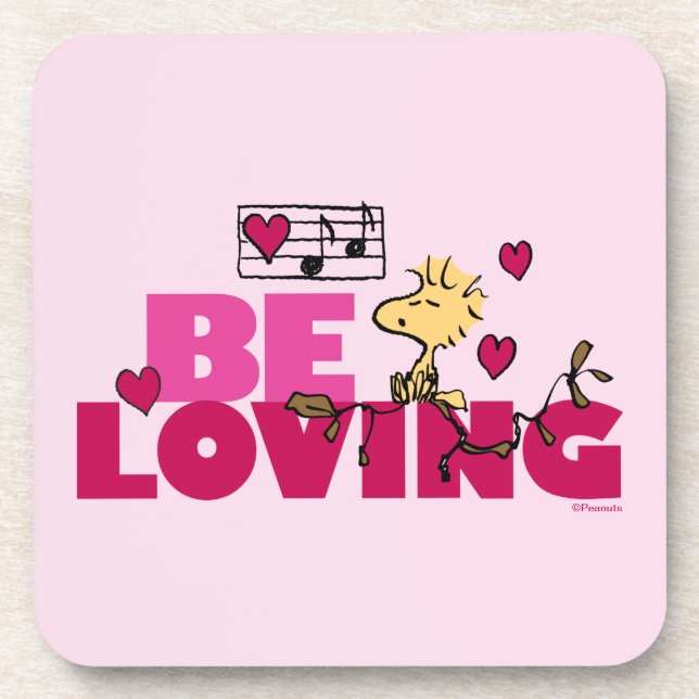 Peanuts | Valentine's Day | Woodstock Be Loving Coaster (Front)