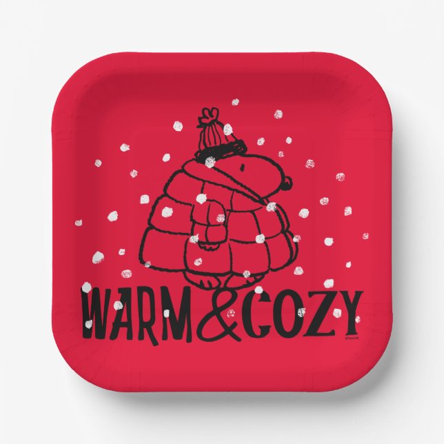Peanuts | Warm & Cosy Paper Plate (Front)